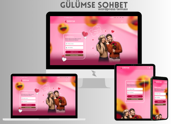 Gülümse Sohbet WordPress Teması