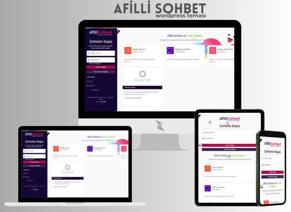 Afilli Sohbet WordPress Teması