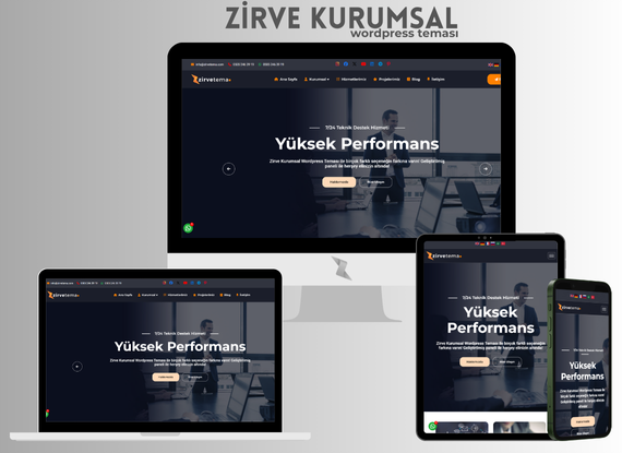 Zirve Kurumsal WordPress Teması