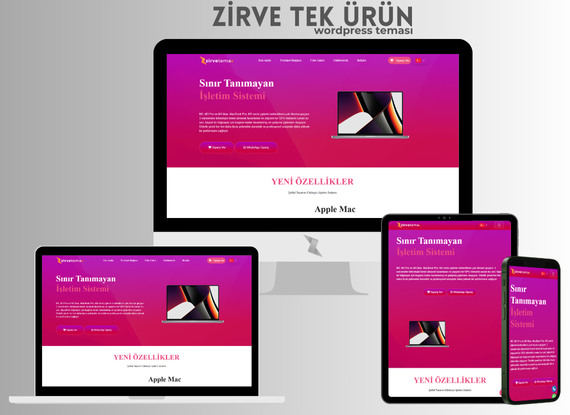 Zirve Tek Ürün WordPress Teması